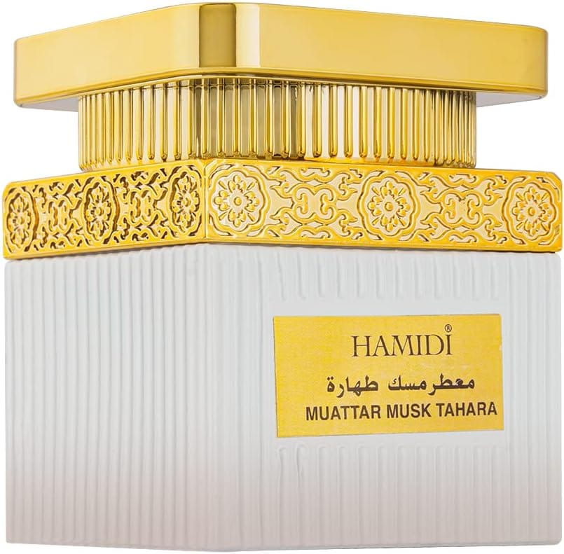 Hamidi Musk Tahara Muattar 100% Pure Oriental Bakhoor, Long-Lasting Smoke-Free Fragrance, Premium Incense for Home & Prayer - 50g