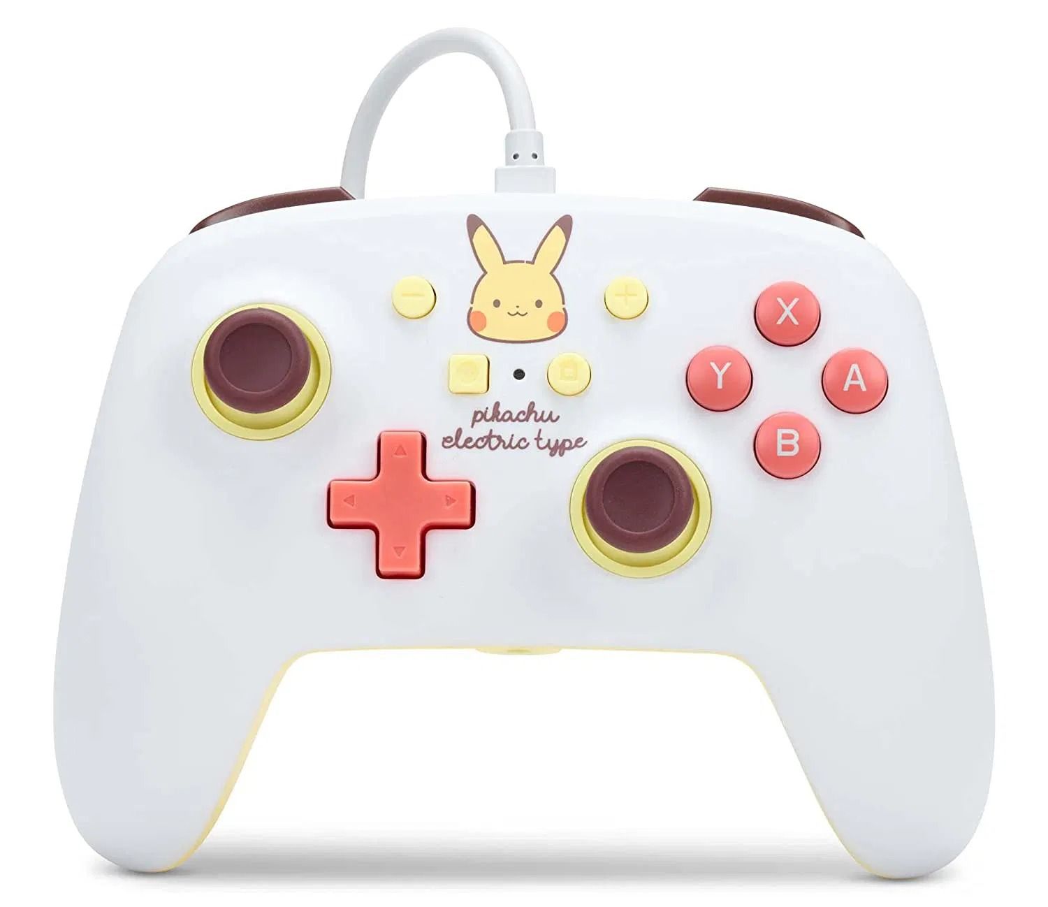 PowerA Enhanced Wired Controller for Nintendo Switch – Pikachu Electric Type, Matte Anti-Glare Finish, Officially Licensed