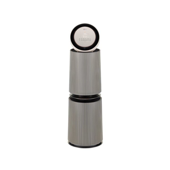 LG PuriCare Alpha Majlis 360° Air Purifier, 104m² Room Capacity, HEPA Filter, BLDC Motor, Smart indicator, AQI Status, UVnano - Natural Beige - AS10GDBY0