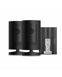 Ring Stick Up Cam 2-Pack (Plug-In & Battery), HD Security Camera System, Two-Way Talk, Motion Detection, Indoor & Outdoor Home Monitoring
