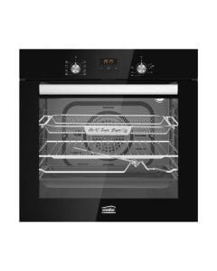 Simfer 60cm Built-In Electric Oven, 66L Capacity, 8 Cooking Functions, 3D Cooking, Tempered Glass Panel | Black - SMFELC60D