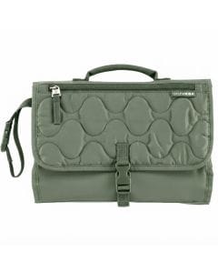 Skip Hop Pronto Signature Changing Station, Super Easy To Unfold With One Hand, Integrated Translucent Wipes Case - Dark Sage