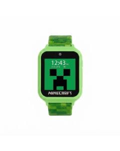 Minecraft Kids LED Smartwatch – Creeper & Mob Digital Watch with 10 Watch Faces, Selfie Camera, Video Recorder, Voice Recorder, Pedometer, Games