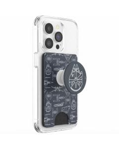 PopSockets PopWallet+ Millennium Falcon Phone Wallet, Slim Card Holder with Swappable PopGrip for Secure Grip
