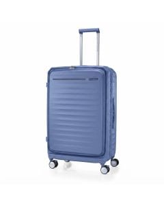 American Tourister Frontec 79cm Large Check-In Hard Shell Spinner Luggage, Expandable Suitcase | Blue