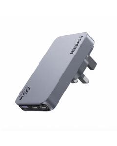 UGREEN Nexode Pro 65W GaN USB-C Charger, Ultra-Slim 3-Port Compact Fast Wall Charger for Smartphones, Tablets and Laptops