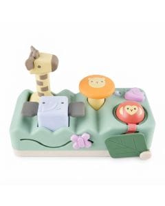 Skip Hop Geometric Wonders Musical Pounding Bench 6+ Monthss, Skill-Building Interactive Activities, Light-Up Musical Instruments - Multicolour