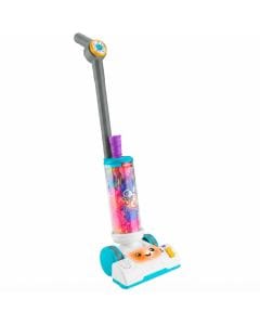 Fisher-Price 2-in-1 Educational Toy Vacuum Cleaner for Toddlers, Interactive Pretend Play with Lights, Sounds & Learning, 18 Months+
