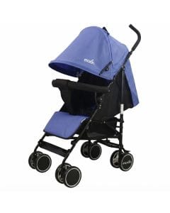 The Moon Brand Neo Plus Lightweight Travel Stroller - Compact Umbrella Fold Pushchair Up to 18 kg, 0 Months+, 5-Point Safety Belt | Royal Blue