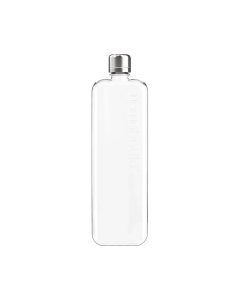 Memobottle Slim Reusable Water Bottle, BPA & BPS Free Flat Bottle, Stainless Steel Lid - 450ml 