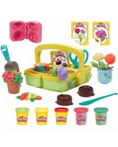 Play-Doh Blooming Flower Garden Toy Playset - Creative Nature Arts & Crafts Kit for Kids Ages 3+  Non-toxic Modeling Compound