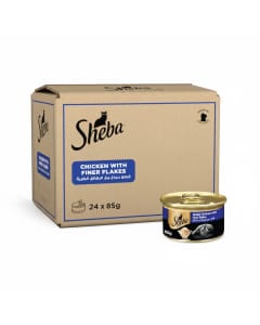 Sheba Grain-Free Chicken Cat Food with Essential Nutrients, 24x85g