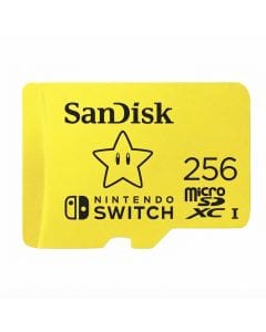 SanDisk 256GB microSDXC UHS-I Memory Card for Nintendo Switch, SDSQXAO-256G-GN3ZN, Yellow