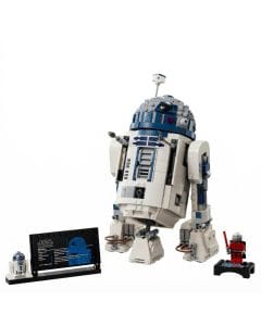 LEGO Star Wars R2-D2 Buildable Droid Figure with Rotating Head, Detachable Leg, Periscope R2-D2 Droid, Darth Malak Minifigure, 360-degree rotation