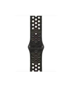 Apple 46mm Nike Sport Band, Small, Durable Fluoroelastomer Design, Pin-and-Tuck Closure - After Dark Black | MKTN4ZM/A