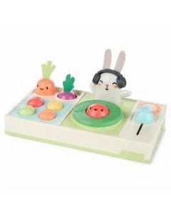 Skip Hop Farmstand Let The Beet Drop DJ Set 6+ Monthss, Light-Up DJ Bunny With Songs And Lights, Turntable And Slider Sound Activities - Multicolour