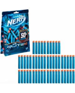 Nerf Elite 2.0 Dart Refill Pack - 50 Official Foam Darts, Compatible with All Elite Blasters