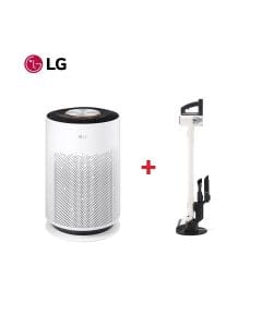 LG Air Purifier + LG CordZero A9 Slim Stick Vacuum Cleaner - Clean Air & Clean Home Bundle
