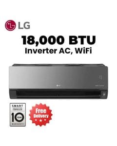 LG 1.5 Ton ARTCOOL Inverter AC 18000 BTU, Energy Saving, Fast Cooling, Dual Inverter Compressor™, Smart ThinQ™ (Wi-Fi), Plasmaster™ IonizerPLUS - Grey - A23TNC
