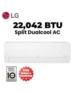 LG Split Air Conditioner, Dual Inverter Compressor, Smart ThinQ, 60% Fast Cooling And 65% Energy Saving - White - I27TNC