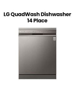LG QuadWash 14 Place Settings, EasyRack Plus, Inverter Direct Drive, ThinQ Dishwasher | DFB512FP