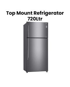 LG 720Ltrs Top Mount Refrigerator, Inverter Linear Compressor, Door Cooling Multi AirFlow | GN-C752HQCL