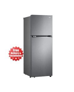 LG New Smart Inverter Top Freezer, Door Cooling Plus, Multi Air Flow, Smart Diagnosis 315L - Dark Graphite Steel - GN-B422PQGB