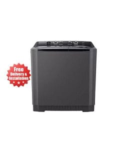 LG Twin Tub Washing Machine 13Kg, 3 Dimension Roller Jet Pulsator For Sparkle Clean Clothes - Middle Black - P1461RWNL
