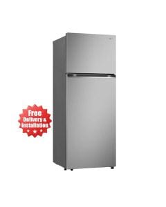 LG 600L Double Door Refrigerator With Spacious Storage And Advanced Cooling Technology - Platinum Steel -  GR-B642PFFQ