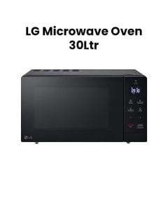 LG 30Ltrs Solo  Microwave Oven Black Smog Glass Finish Made in China | MS3032JAS