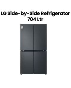 LG 704L Side-by-Side Refrigerator - Black Steel | GR-B34FFCDB