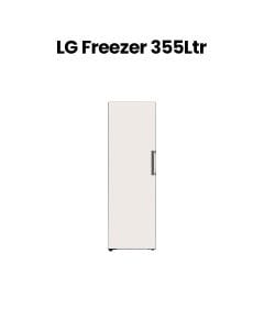LG  Smart Cooling, Multi-Air Flow, Wi-Fi ThinQ Connectivity, Premium Storage Upright Freezer 355L - Beige -LOB454FGQM