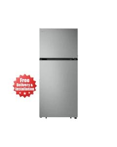 LG Double Door Refrigerator 496L, Smart Inverter Compressor, Door Cooling+, Linear Cooling - Platinum Silver - GN-R702SFAH
