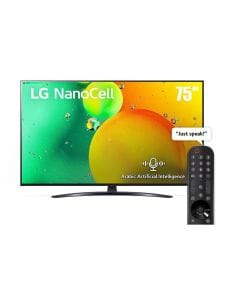 LG 75NANO796QA NanoCell TV 75 Inch NANO79 Series, Cinema Screen Design 4K Cinema HDR WebOS Smart AI ThinQ