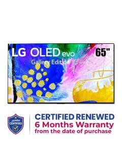 LG OLED65G26LA OLED evo TV 65 Inch G2 series, Gallery Design 4K Cinema HDR webOS22 with ThinQ AI Pixel Dimming