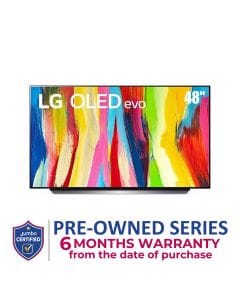 LG OLED48C26LA OLED evo TV 48 Inch C2 series, Cinema Screen Design 4K Cinema HDR webOS22 with ThinQ AI Pixel Dimming