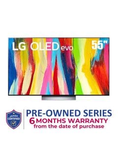 LG OLED55C26LA OLED evo TV 55 Inch C2 series, Cinema Screen Design 4K Cinema HDR webOS22 with ThinQ AI Pixel Dimming