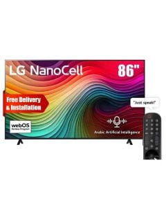 LG 86-inch NanoCell NANO80 4K Smart TV AI Magic remote HDR10 webOS24 2024 | 86NANO80T6A