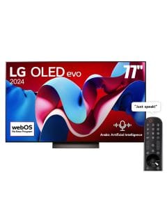 LG 77-inch OLED evo C4 4K Smart TV AI Magic remote Dolby Vision webOS24 2024 | OLED77C46LA