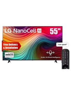 LG 55-inch NanoCell NANO80 4K Smart TV AI Magic remote HDR10