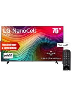 LG 75-inch NanoCell NANO80 4K Smart TV AI Magic remote HDR10