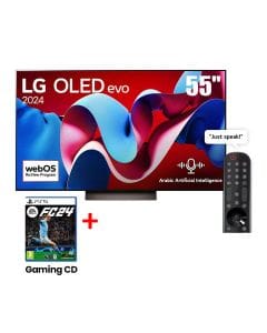 LG 55-inch OLED evo C4 4K Smart TV AI Magic remote Dolby Vision