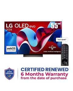 LG 55-Inch OLED 4K Smart TV – Black |OLED55C46LA