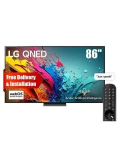 LG 86Inch QNED86 4K Smart TV, Vibrant Palette From QNED Color, AI Magic Remote - Black - 86QNED86T6A