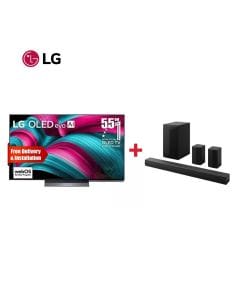 LG 55" OLED C5 4K Smart TV + LG S65TR 5.1ch 600W Soundbar - LG Living Room Premium Bundle
