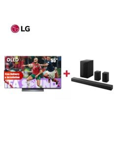 LG 55" OLED C5 4K Smart TV + LG S65TR 5.1ch 600W Soundbar - LG Living Room Premium Bundle