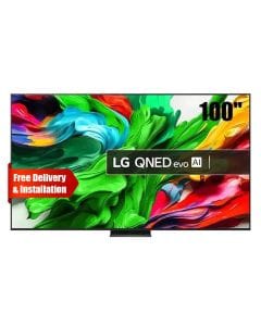 LG 100Inch Dynamic QNED 4K Smart TV, 8 AI Processor Gen2, MiniLED with Precision Dimming Technology - Black - 100QNED86A6