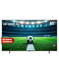 LG OLED AI 4K Smart TV 65 Inch, α8 AI Processor Gen2, 120Hz Native Refresh Rate, Dolby Vision and Atmos, AI Magic Remote, webOS 25 - Black - OLED65B56LA