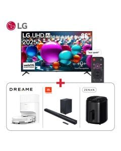 LG 86" UHD 4K Smart TV + JBL SB580 Soundbar + Zenan Air Fryer + Dreame D20 Plus Robot Vacuum (101003000000577 + 301001000000732 + 603001000003819 + 301020000000110)