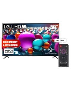 LG Dolby Audio, Quad-Core Processor, Ultra HD 4K Smart TV 50Inch - Black - 50UA85006LA